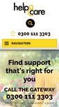 Mobile Screenshot of helpandcare.org.uk